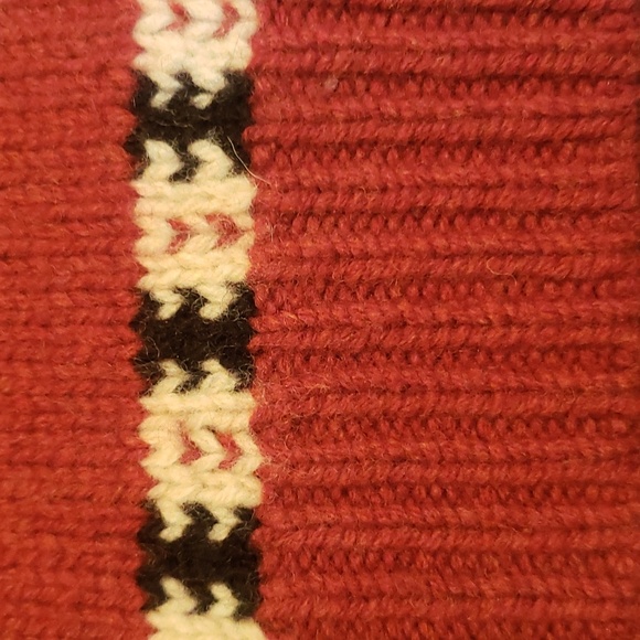 Brooks Brothers Sweater Womens sz Large Nordic Jumper Rust 100% Lambswool - Picture 6 of 7